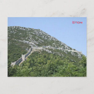 Walls of Ston - Croatia Postcard