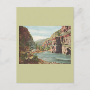 Walls of the Canon, Grand River (Canyon) Postcard