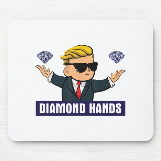 Wallstreetbets Diamond Hands - WSB Stock Market Op Mouse Pad (Front)