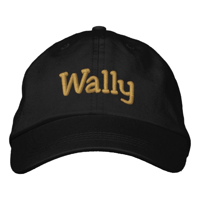 Wally Personalised Baseball Cap / Hat (Front)