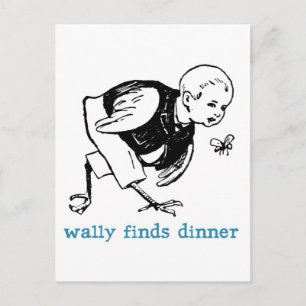 Wally's Dinner Postcard