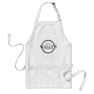 Wally's Homemade Goods Pie Logo Apron