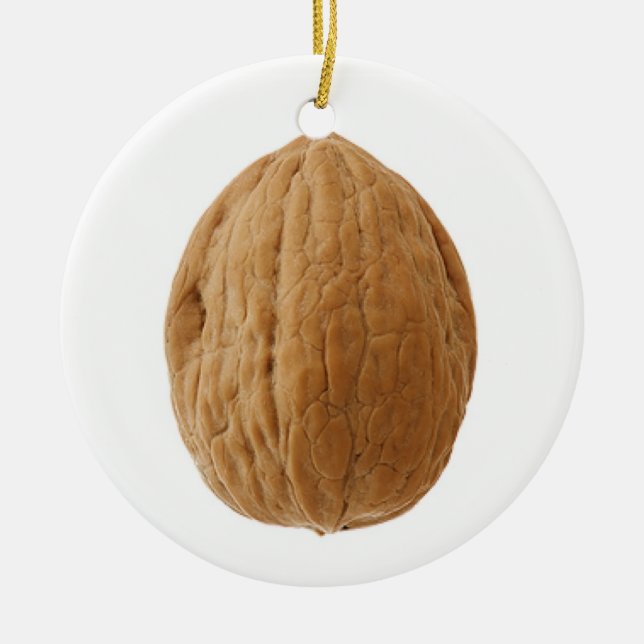 Walnut Ceramic Tree Decoration (Front)