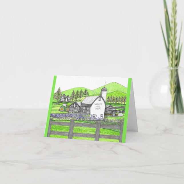 Walnut Hill Farm Folded Thank You Card (Front)