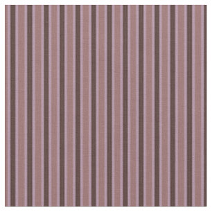 Walnut, Mauve and Copper Rose Stripes Fabric