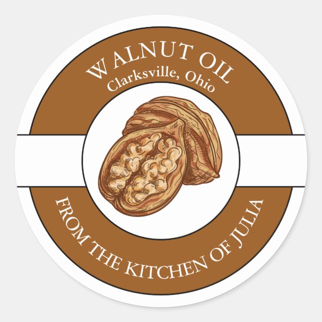 Walnut Oil Label (Front)