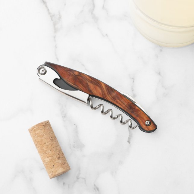 Walnut (Wood Grain) faux Corkscrew (Front)