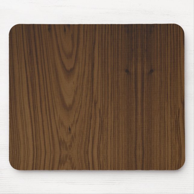 Walnut Wood Grain Mouse Pad (Front)