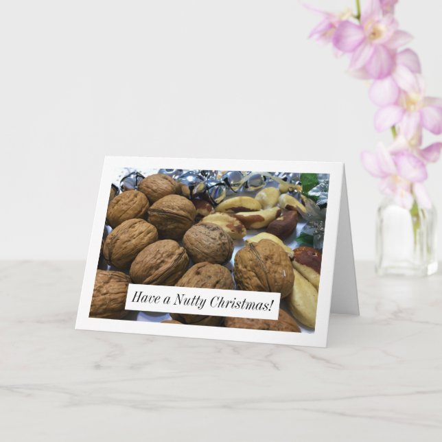 Walnuts and Brazil Nuts Card (Orchid)