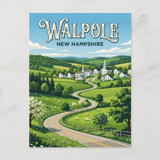 Walpole USA Postcard (Front)
