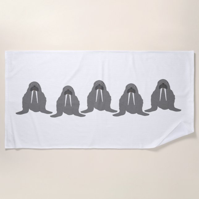 Walrus Beach Towel (Front)