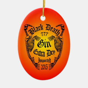 Walrus Bone Gin Ceramic Tree Decoration