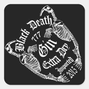 Walrus Bone Gin Square Sticker