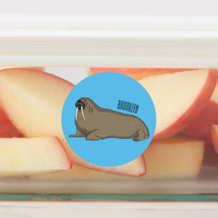 Walrus cartoon illustration