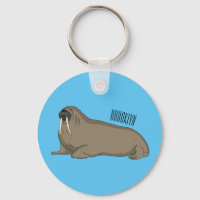 Walrus cartoon illustration 