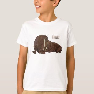 Walrus cartoon illustration T-Shirt
