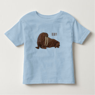 Walrus cartoon illustration toddler T-Shirt