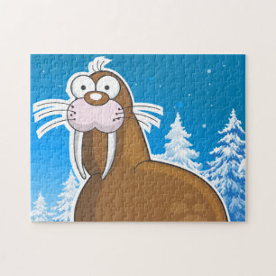 Walrus cartoon jigsaw puzzle