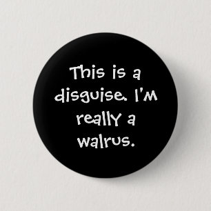 Walrus Costume 6 Cm Round Badge