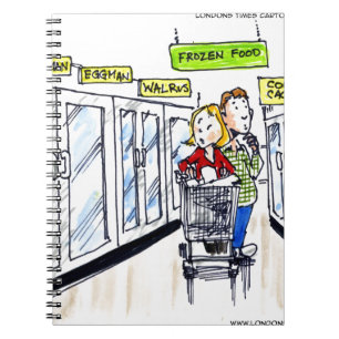 Walrus Frozen Food Section Funny Notebook