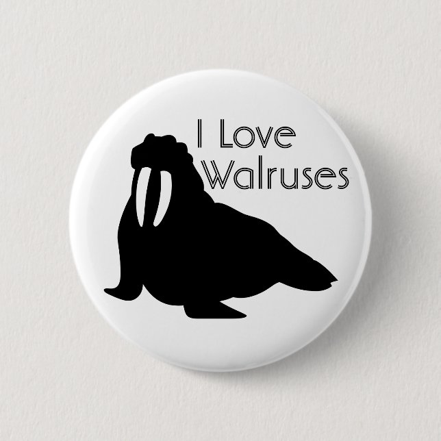 Walrus Love Button (Front)