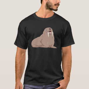 Walrus Male with Tusks  Antarctican Seal Sea Anima T-Shirt
