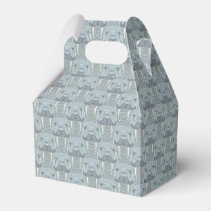 Walrus Moustache Pattern Favour Box