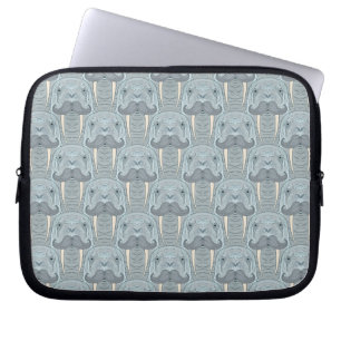 Walrus Moustache Pattern Laptop Sleeve