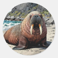 Walrus on a Sandy Beach | Cute Animals