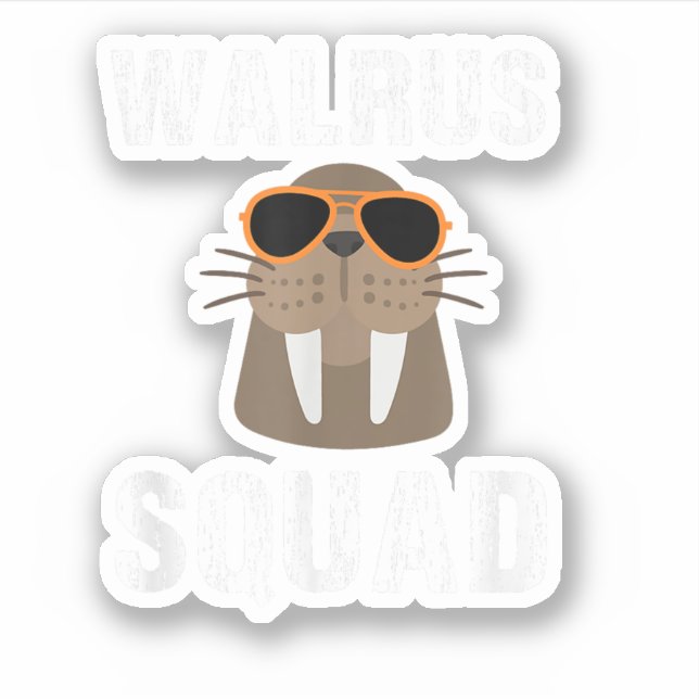WALRUS SQUAD CUTE FUNNY SEA ANIMAL LOVER (Front)