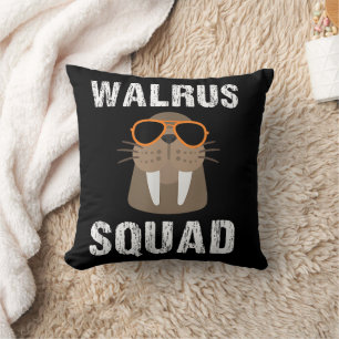 WALRUS SQUAD CUTE FUNNY SEA ANIMAL LOVER CUSHION