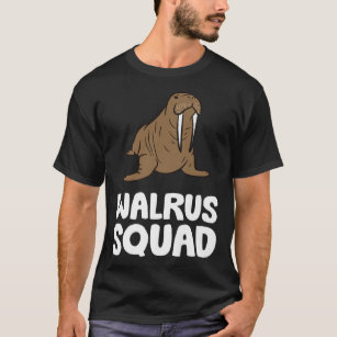 Walrus Squad Ocean Animal Funny Walrus Squad Premi T-Shirt