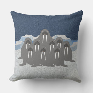 Walrus Throw Pillow