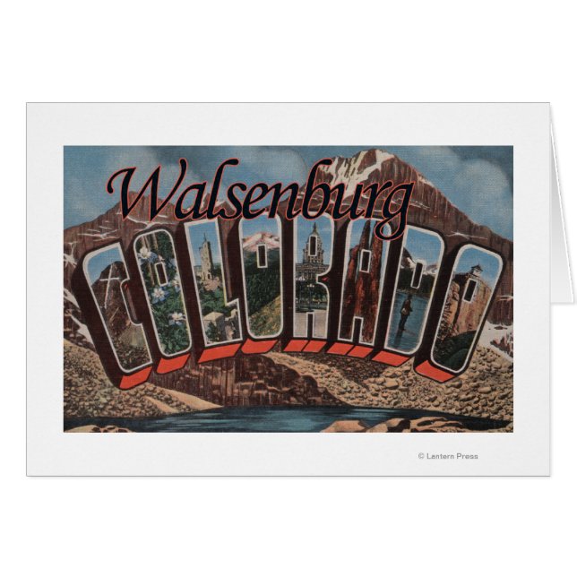 Walsenburg, Colorado - Large Letter Scenes (Front Horizontal)