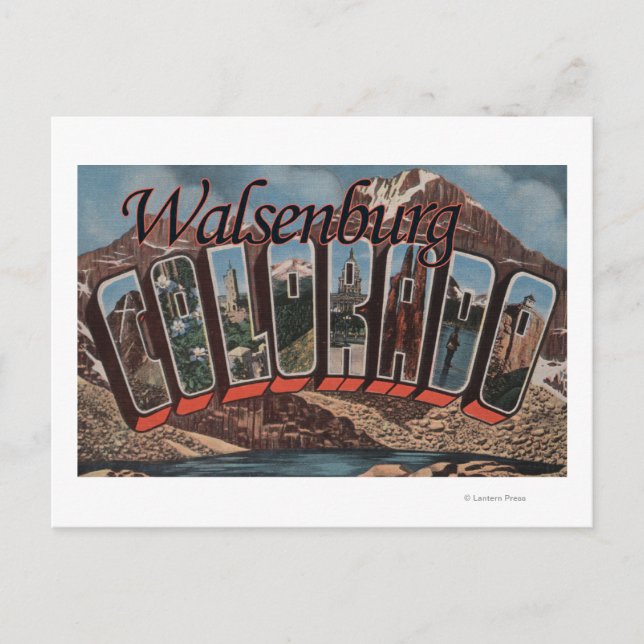 Walsenburg, Colorado - Large Letter Scenes Postcard (Front)