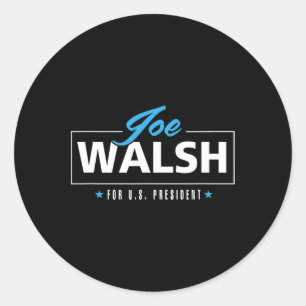 Walsh 2020 For President Defeat Trump  Classic Round Sticker