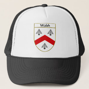 Walsh Coat of Arms/Family Crest Trucker Hat