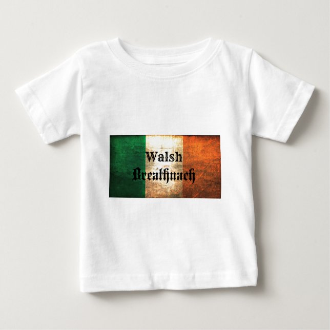 Walsh Irish Flag Baby T-Shirt (Front)