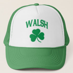 Walsh Irish Shamrock Trucker Hat