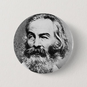 Walt Whitman 6 Cm Round Badge