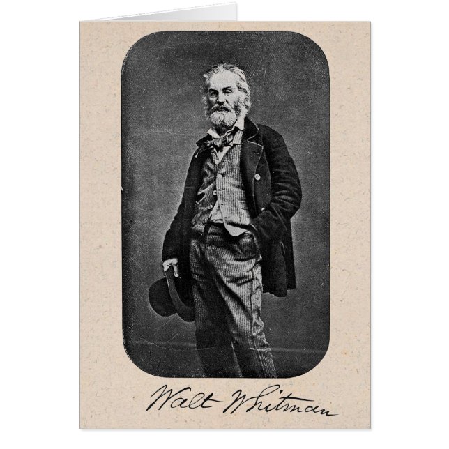Walt Whitman as a Young Man Card (Front)
