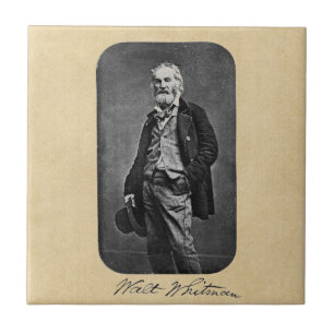 Walt Whitman Before the Civil War Ceramic Tile