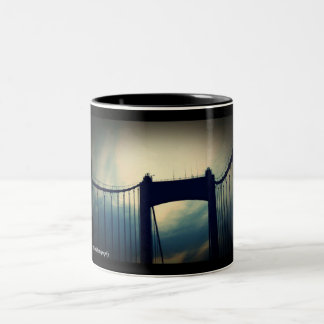 Walt Whitman Bridge Philadelphia PA Two-Tone Coffee Mug