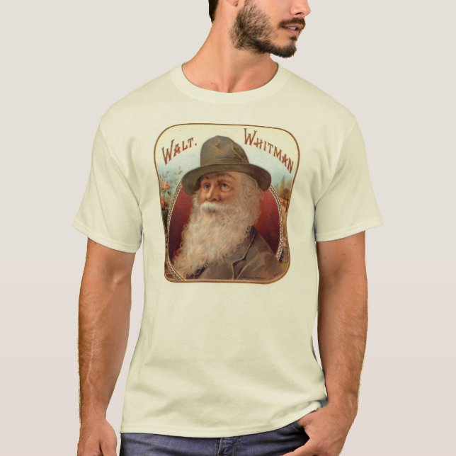 Walt Whitman Cigar Label T-Shirt (Front)