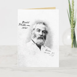 Walt Whitman in Washington D.C. Age 46 Card