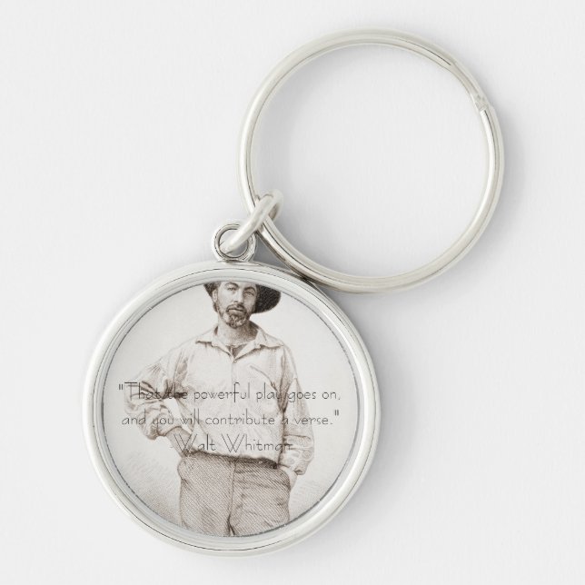Walt Whitman key chain (Front)