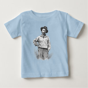Walt Whitman Portrait Kids Baby T-Shirt