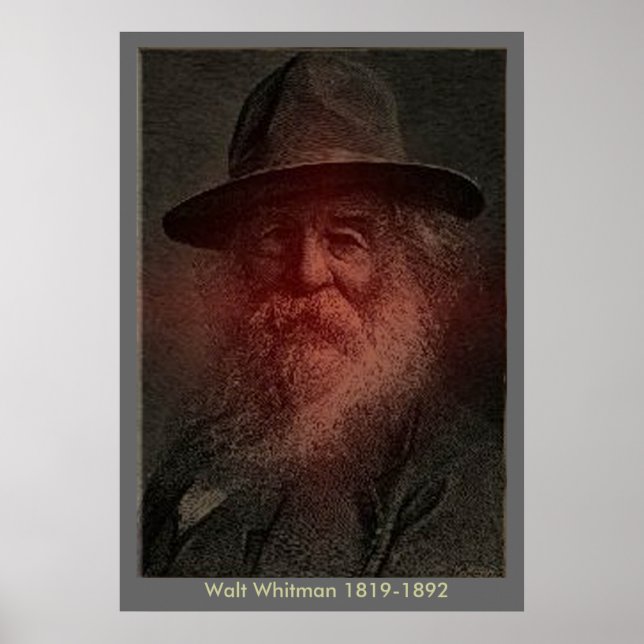 Walt Whitman - Portrait Poster (Front)