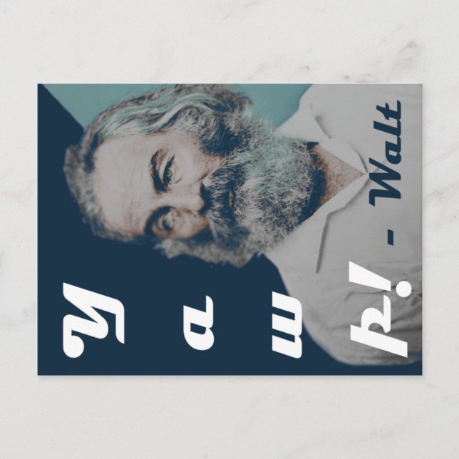 Walt Whitman Postcard (Front)