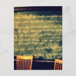 walt whitman Quote Postcard